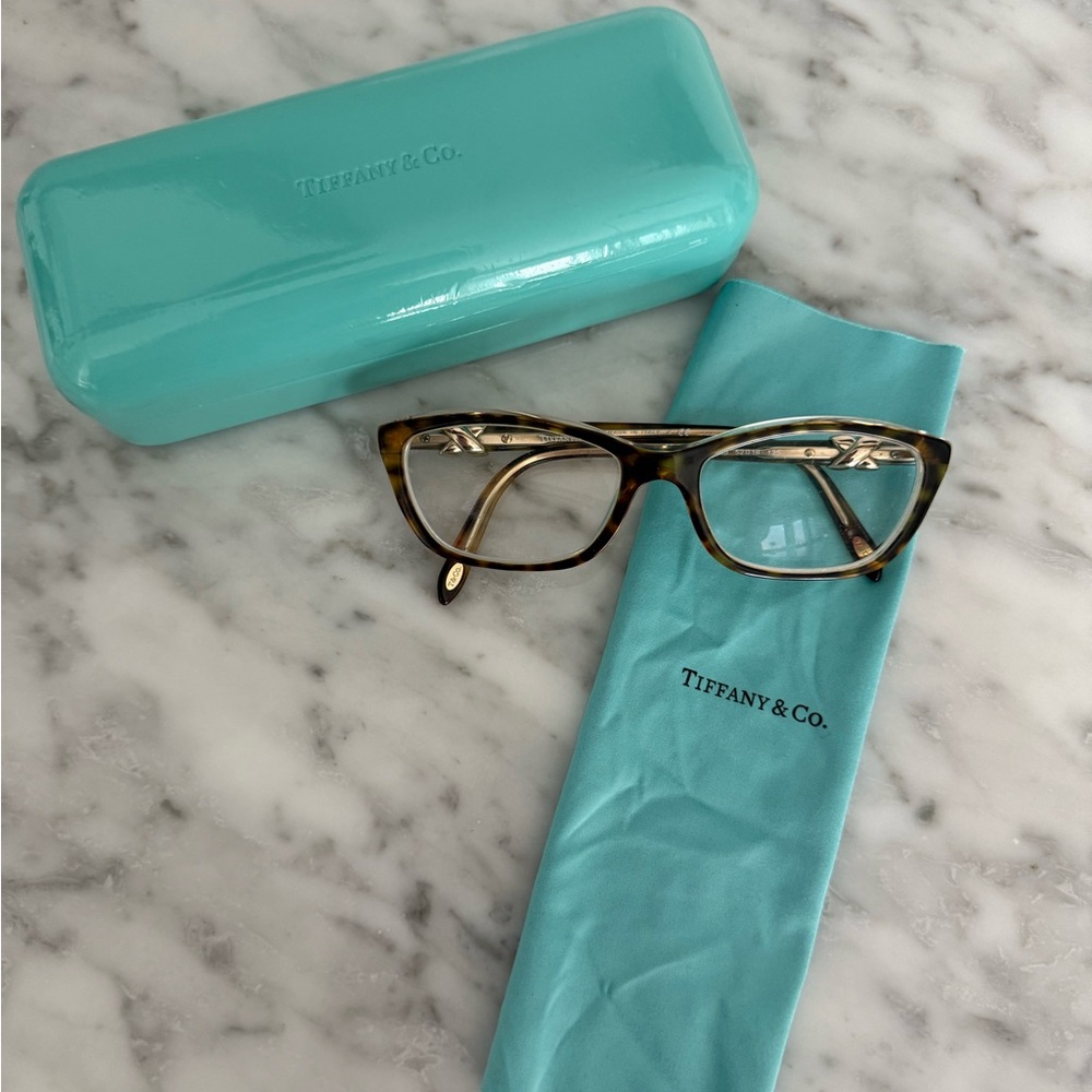 Tiffany & Co. Tortoise Shell Eyewear with Blue Case